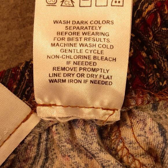 Koret Woman's Ankle Length Skirt Size 12, Fall colors, Zip/Button, Pockets - Picture 4 of 7